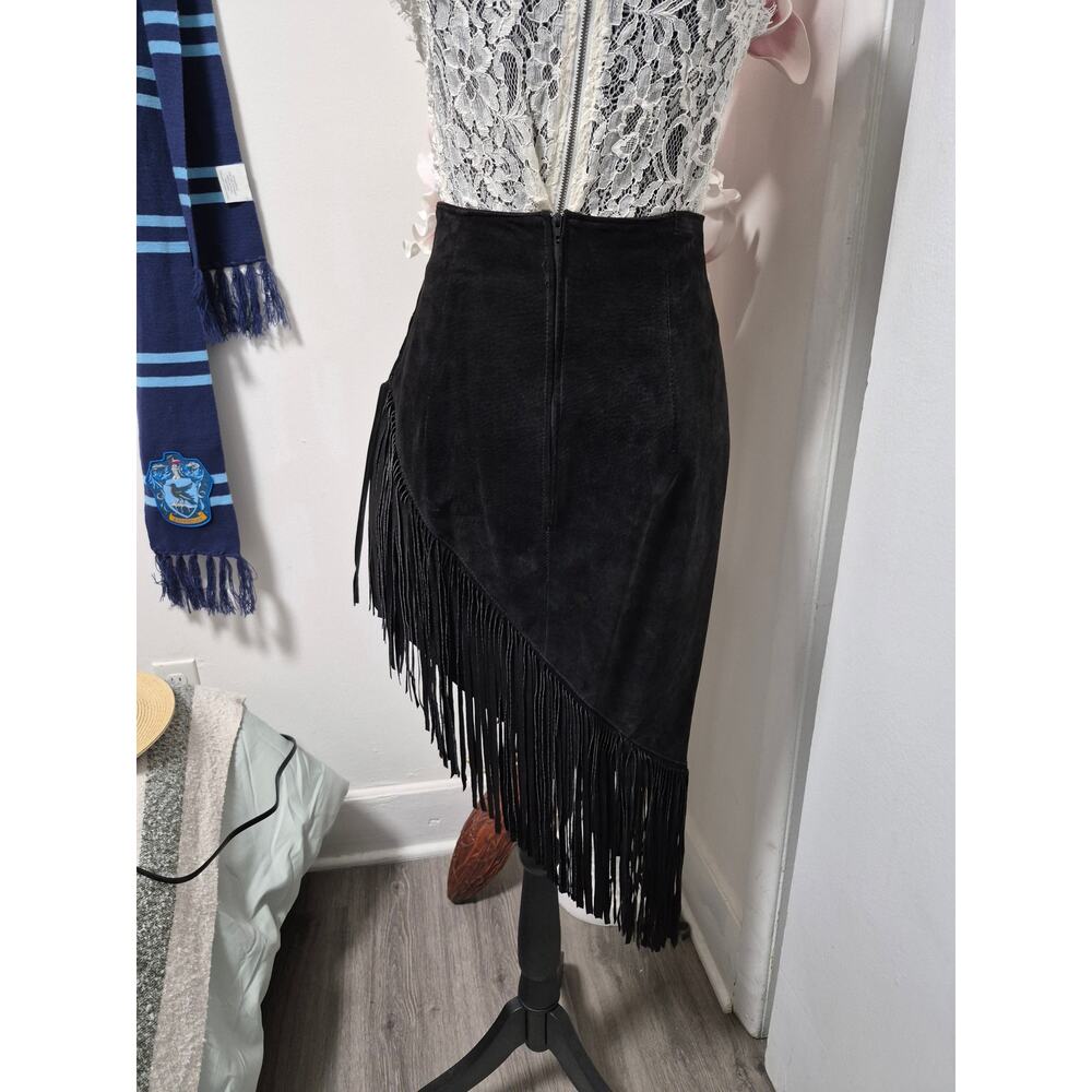 Asimmetrical cowboy skirt with strips size S